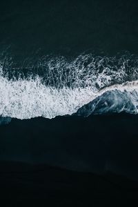 Preview wallpaper waves, beach, aerial view, sea, surf