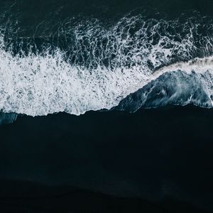 Preview wallpaper waves, beach, aerial view, sea, surf