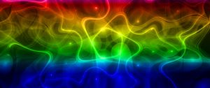 Preview wallpaper waves, bends, rainbow, abstraction, colorful