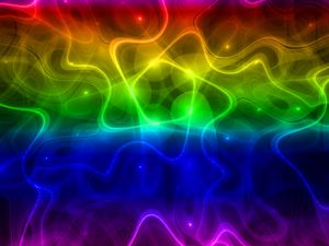 Preview wallpaper waves, bends, rainbow, abstraction, colorful