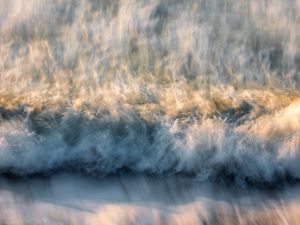 Preview wallpaper waves, blur, abstraction, long exposure