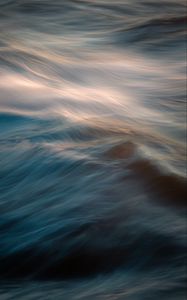 Preview wallpaper waves, blur, long exposure, water, surface