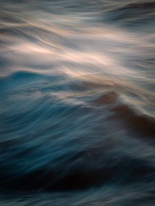Preview wallpaper waves, blur, long exposure, water, surface