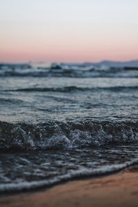 Preview wallpaper waves, coast, sea, horizon