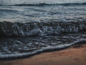 Preview wallpaper waves, coast, sea, horizon