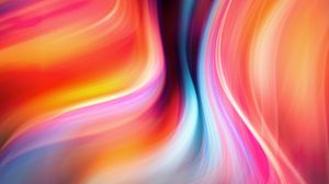 Preview wallpaper waves, colorful, abstraction, illusion