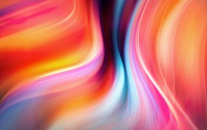 Preview wallpaper waves, colorful, abstraction, illusion