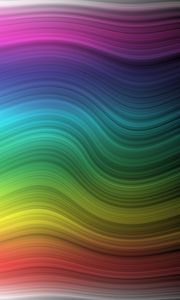 Preview wallpaper waves, colorful, rainbow, smooth, abstraction