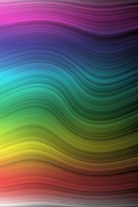 Preview wallpaper waves, colorful, rainbow, smooth, abstraction