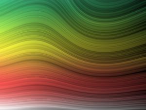 Preview wallpaper waves, colorful, rainbow, smooth, abstraction