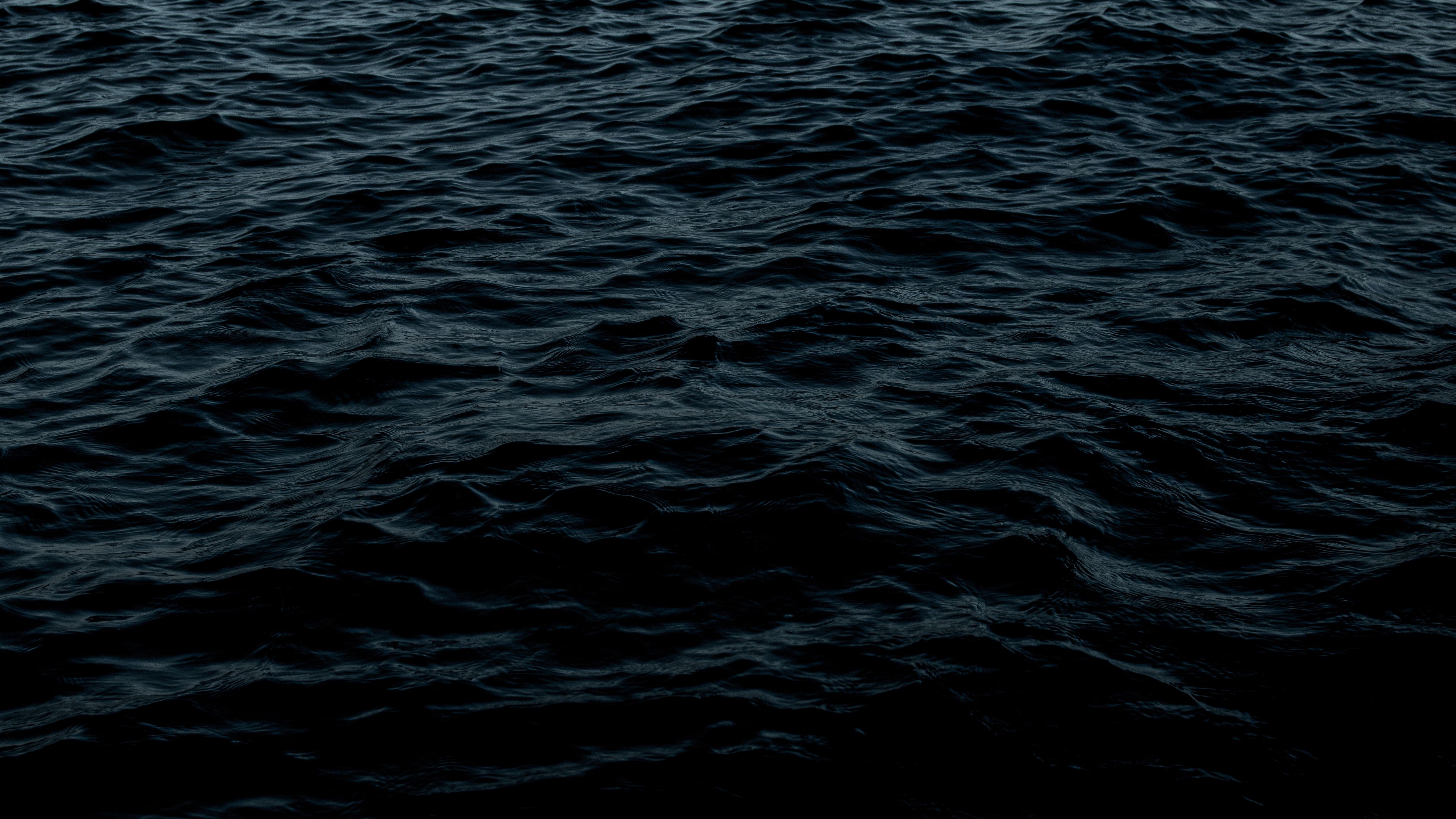 Dark Blue Wave Sea Wallpaper  Black Wallpaper HD