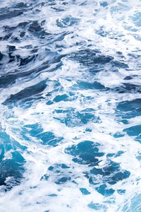 Preview wallpaper waves, foam, sea, wavy