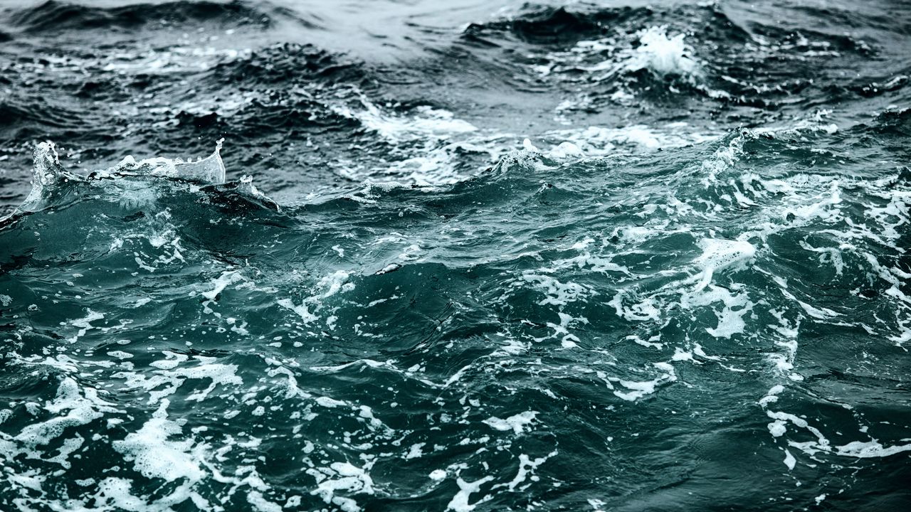 Wallpaper waves, foam, water, sea