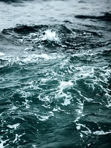 Preview wallpaper waves, foam, water, sea