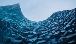 Preview wallpaper waves, frozen, glacier, ice