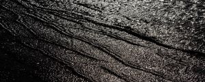 Preview wallpaper waves, glare, bw, sea