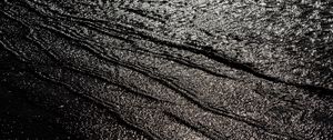 Preview wallpaper waves, glare, bw, sea