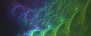 Preview wallpaper waves, glow, fractal, abstraction, digital