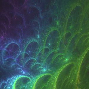 Preview wallpaper waves, glow, fractal, abstraction, digital