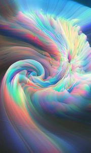 Preview wallpaper waves, glow, mixing, abstraction, colorful