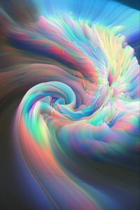 Preview wallpaper waves, glow, mixing, abstraction, colorful