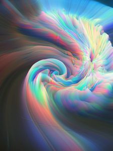 Preview wallpaper waves, glow, mixing, abstraction, colorful