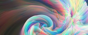 Preview wallpaper waves, glow, mixing, abstraction, colorful