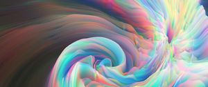 Preview wallpaper waves, glow, mixing, abstraction, colorful