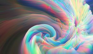 Preview wallpaper waves, glow, mixing, abstraction, colorful