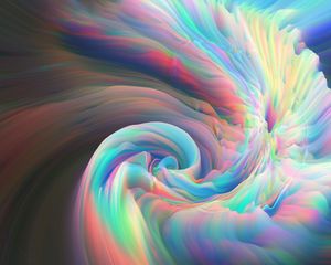 Preview wallpaper waves, glow, mixing, abstraction, colorful