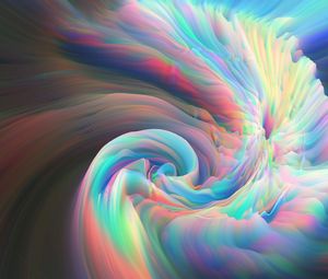 Preview wallpaper waves, glow, mixing, abstraction, colorful