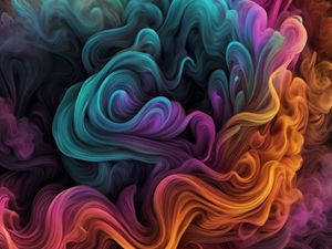 Preview wallpaper waves, gradient, abstraction, colorful, background