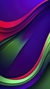 Preview wallpaper waves, layers, colorful, abstraction, background, gradient