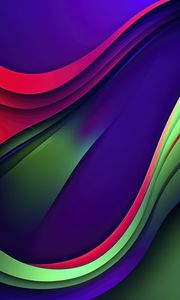 Preview wallpaper waves, layers, colorful, abstraction, background, gradient