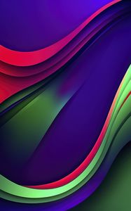 Preview wallpaper waves, layers, colorful, abstraction, background, gradient