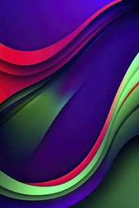 Preview wallpaper waves, layers, colorful, abstraction, background, gradient