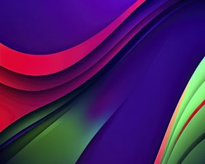 Preview wallpaper waves, layers, colorful, abstraction, background, gradient