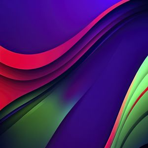 Preview wallpaper waves, layers, colorful, abstraction, background, gradient