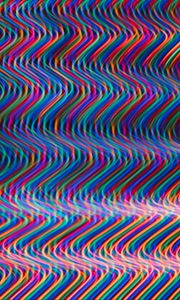Preview wallpaper waves, light, distortion, colorful, abstraction