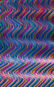 Preview wallpaper waves, light, distortion, colorful, abstraction