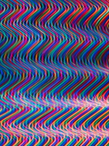 Preview wallpaper waves, light, distortion, colorful, abstraction