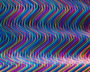 Preview wallpaper waves, light, distortion, colorful, abstraction