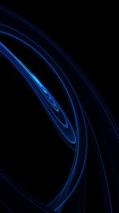 Preview wallpaper waves, lines, abstraction, dark, blue