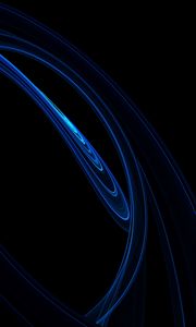 Preview wallpaper waves, lines, abstraction, dark, blue