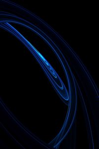 Preview wallpaper waves, lines, abstraction, dark, blue