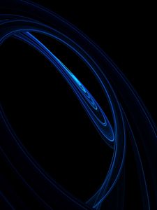 Preview wallpaper waves, lines, abstraction, dark, blue