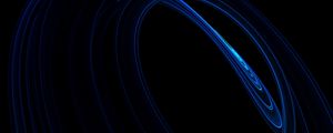 Preview wallpaper waves, lines, abstraction, dark, blue