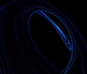 Preview wallpaper waves, lines, abstraction, dark, blue