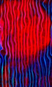 Preview wallpaper waves, lines, abstraction, red, blue