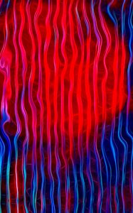 Preview wallpaper waves, lines, abstraction, red, blue